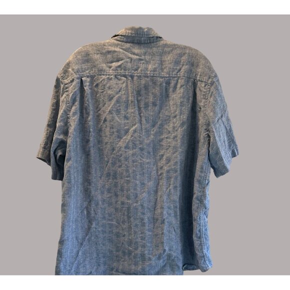 Weather Proof Men's Button Down Short Sleeve Shirt Blue Size XXL - Picture 5 of 12